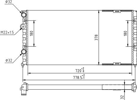 Hart 600 524 - Радиатор, охлаждение двигателя autospares.lv