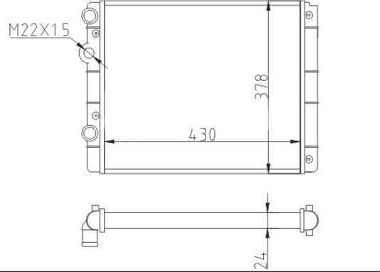 Hart 600 528 - Радиатор, охлаждение двигателя autospares.lv