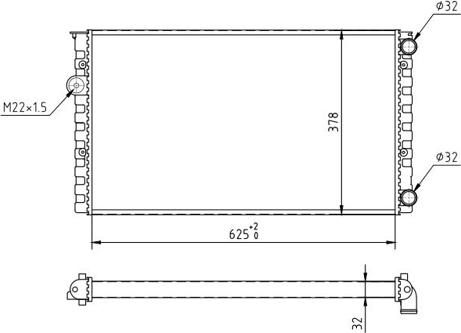 Hart 600 247 - Радиатор, охлаждение двигателя autospares.lv