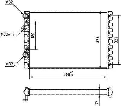 Hart 601 817 - Радиатор, охлаждение двигателя autospares.lv