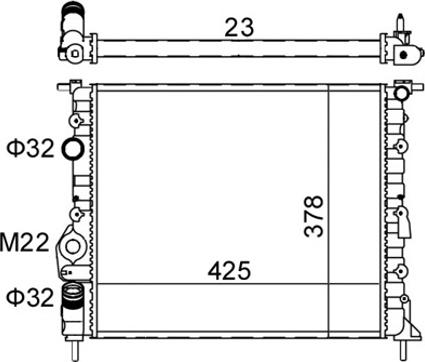 Hart 601 382 - Радиатор, охлаждение двигателя autospares.lv