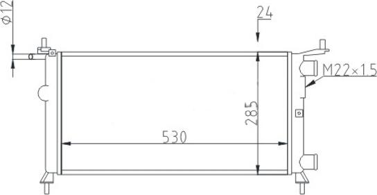 Hart 601 797 - Радиатор, охлаждение двигателя autospares.lv