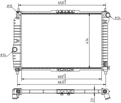 Hart 608 099 - Радиатор, охлаждение двигателя autospares.lv