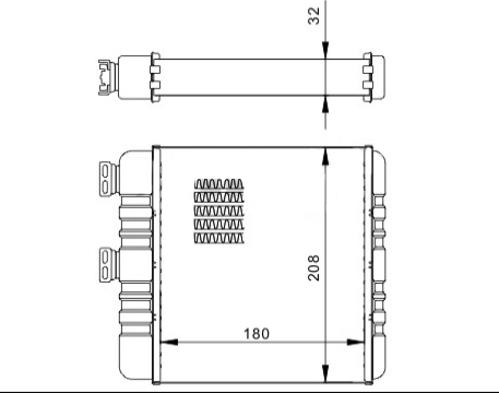 Hart 608 005 - Теплообменник, отопление салона autospares.lv