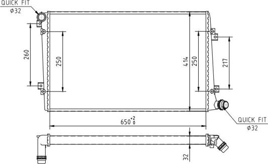 Hart 608 019 - Радиатор, охлаждение двигателя autospares.lv