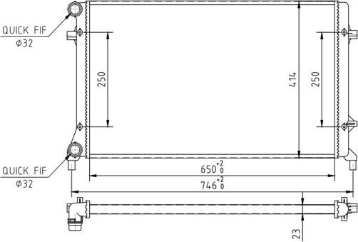 Hart 608 017 - Радиатор, охлаждение двигателя autospares.lv