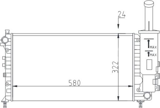 Hart 603 763 - Радиатор, охлаждение двигателя autospares.lv