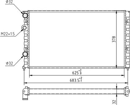 Hart 602 109 - Радиатор, охлаждение двигателя autospares.lv