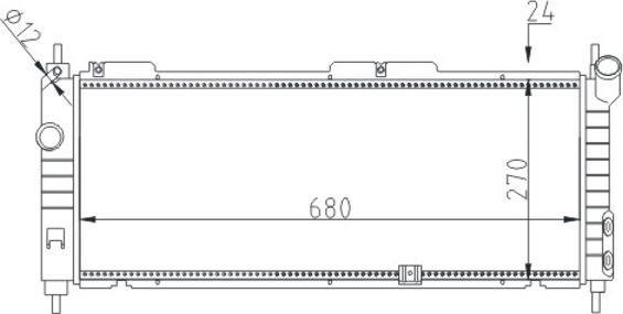 Hart 602 105 - Радиатор, охлаждение двигателя autospares.lv