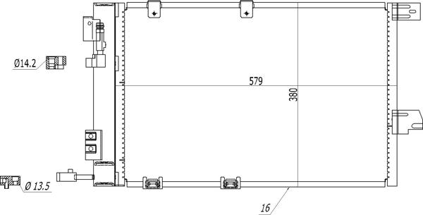 Hart 602 268 - Конденсатор кондиционера autospares.lv