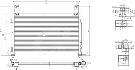 Hart 607 810 - Конденсатор кондиционера autospares.lv