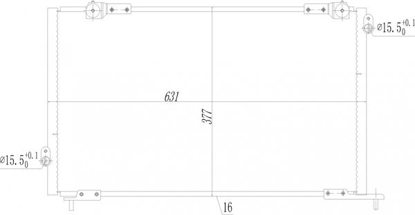 Hart 619 529 - Конденсатор кондиционера autospares.lv