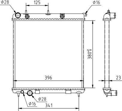 Hart 611 806 - Радиатор, охлаждение двигателя autospares.lv