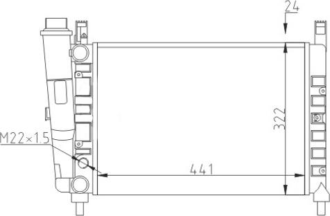 Hart 611 829 - Радиатор, охлаждение двигателя autospares.lv