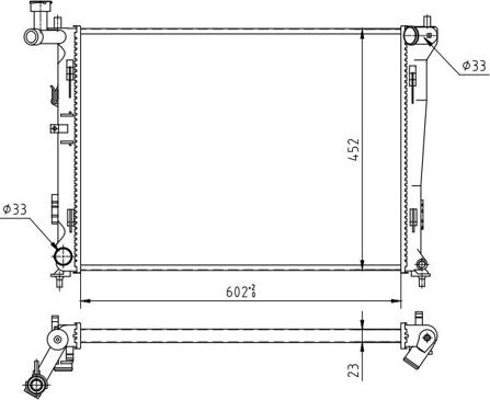 Hart 612 342 - Радиатор, охлаждение двигателя autospares.lv