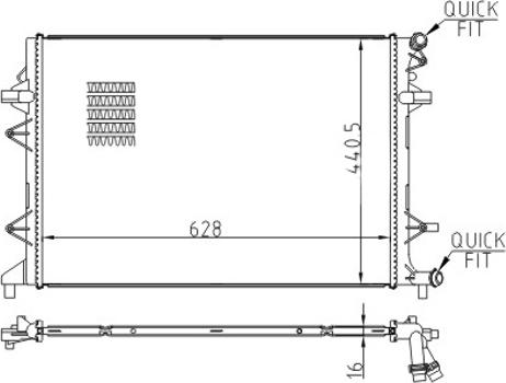 Hart 617 311 - Низкотемпературный охладитель, интеркулер autospares.lv