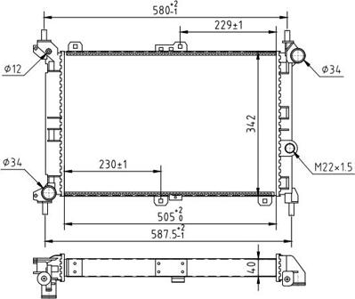 Hart 637 198 - Радиатор, охлаждение двигателя autospares.lv