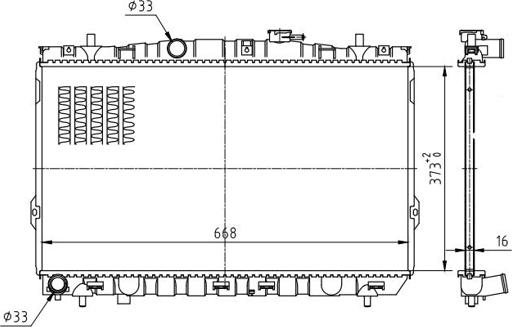 Hart 637 149 - Радиатор, охлаждение двигателя autospares.lv