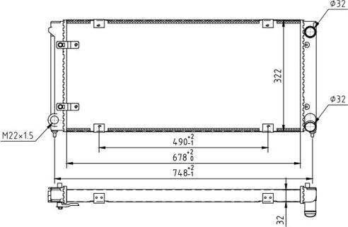 Hart 637 188 - Радиатор, охлаждение двигателя autospares.lv