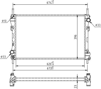 Hart 637 136 - Радиатор, охлаждение двигателя autospares.lv