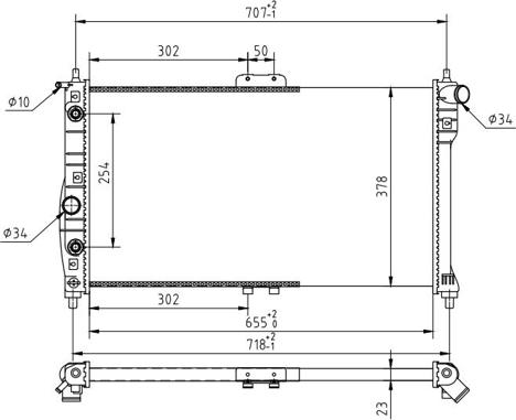 Hart 637 214 - Радиатор, охлаждение двигателя autospares.lv