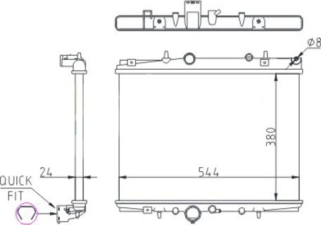 Hart 620 258 - Радиатор, охлаждение двигателя autospares.lv