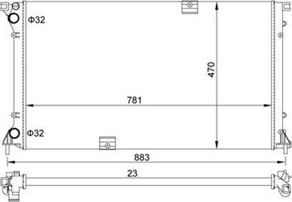 Hart 620 268 - Радиатор, охлаждение двигателя autospares.lv