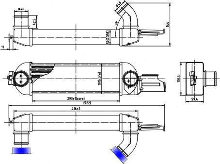 Hart 620 793 - Интеркулер, теплообменник турбины autospares.lv