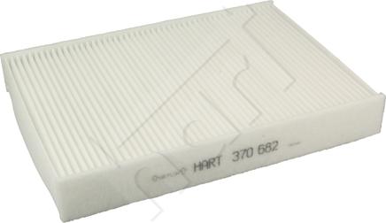 Hart 370 682 - Фильтр воздуха в салоне autospares.lv