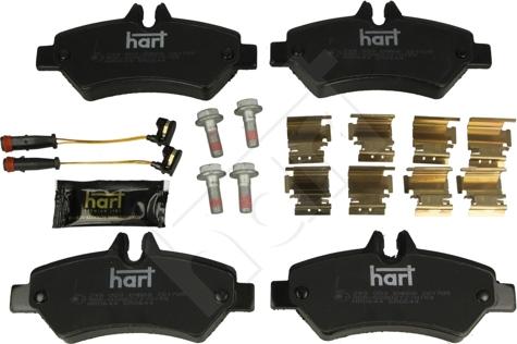 Hart 249 003 - Тормозные колодки, дисковые, комплект autospares.lv