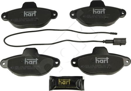 Hart 249 149 - Тормозные колодки, дисковые, комплект autospares.lv