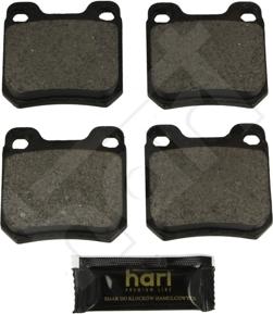 Hart 249 153 - Тормозные колодки, дисковые, комплект autospares.lv