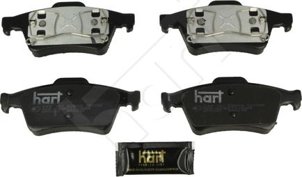 Hart 249 152 - Тормозные колодки, дисковые, комплект autospares.lv