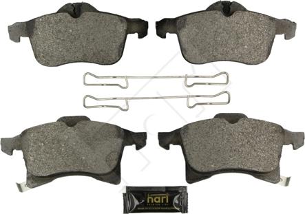 Hart 249 185 - Тормозные колодки, дисковые, комплект autospares.lv