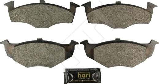 Hart 249 181 - Тормозные колодки, дисковые, комплект autospares.lv