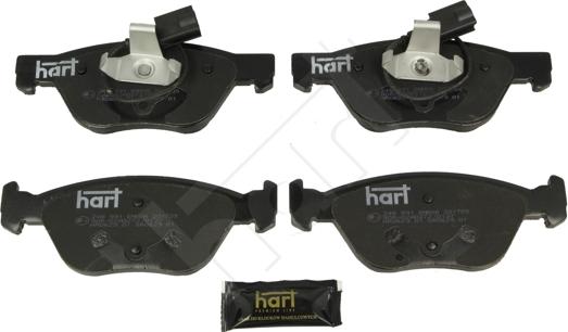 Hart 248 991 - Тормозные колодки, дисковые, комплект autospares.lv