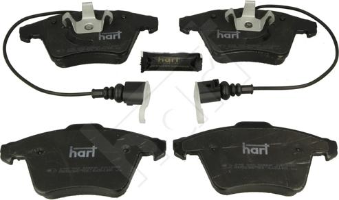 Hart 248 992 - Тормозные колодки, дисковые, комплект autospares.lv