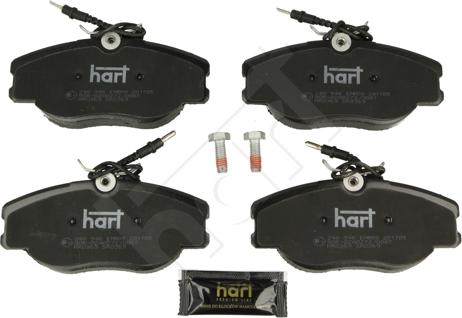 Hart 248 946 - Тормозные колодки, дисковые, комплект autospares.lv