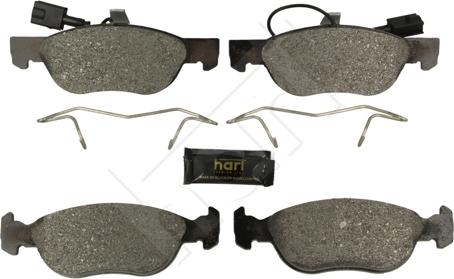 Hart 248 950 - Тормозные колодки, дисковые, комплект autospares.lv