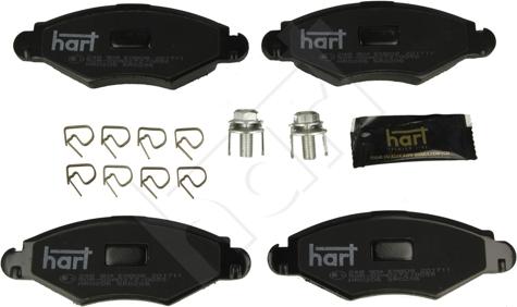 Hart 248 904 - Тормозные колодки, дисковые, комплект autospares.lv