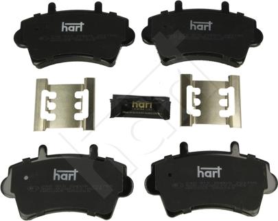 Hart 248 915 - Тормозные колодки, дисковые, комплект autospares.lv