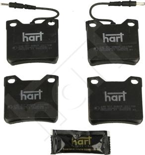 Hart 248 917 - Тормозные колодки, дисковые, комплект autospares.lv