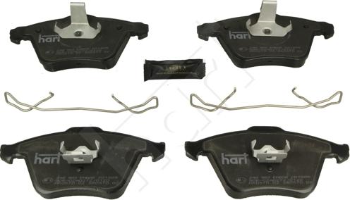 Hart 248 983 - Тормозные колодки, дисковые, комплект autospares.lv