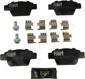 Hart 248 938 - Тормозные колодки, дисковые, комплект autospares.lv