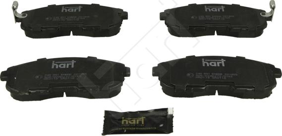 Hart 248 891 - Тормозные колодки, дисковые, комплект autospares.lv