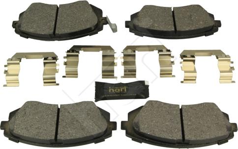 Hart 248 866 - Тормозные колодки, дисковые, комплект autospares.lv