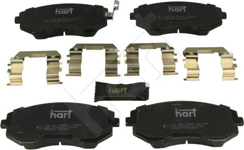 Hart 248 866 - Тормозные колодки, дисковые, комплект autospares.lv