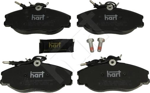 Hart 248 861 - Тормозные колодки, дисковые, комплект autospares.lv