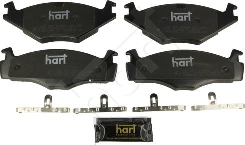 Hart 248 867 - Тормозные колодки, дисковые, комплект autospares.lv