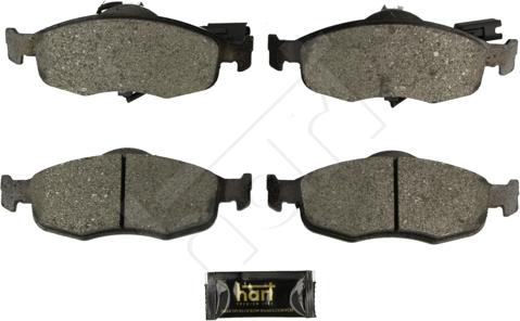 Hart 248 884 - Тормозные колодки, дисковые, комплект autospares.lv